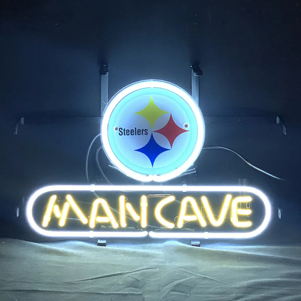 Pittsburgh Steelers Football Man Cave Neon Signs 1