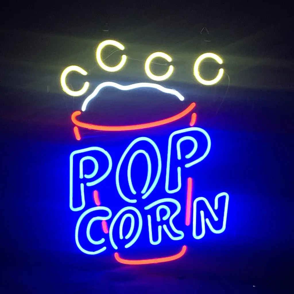 Popcorn Cup Neon Light Sign 1