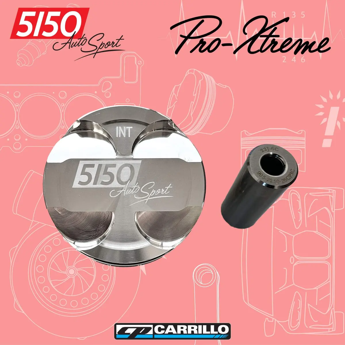 Cp Forged Piston Set, Bmw B58 Pro-Xtreme 1