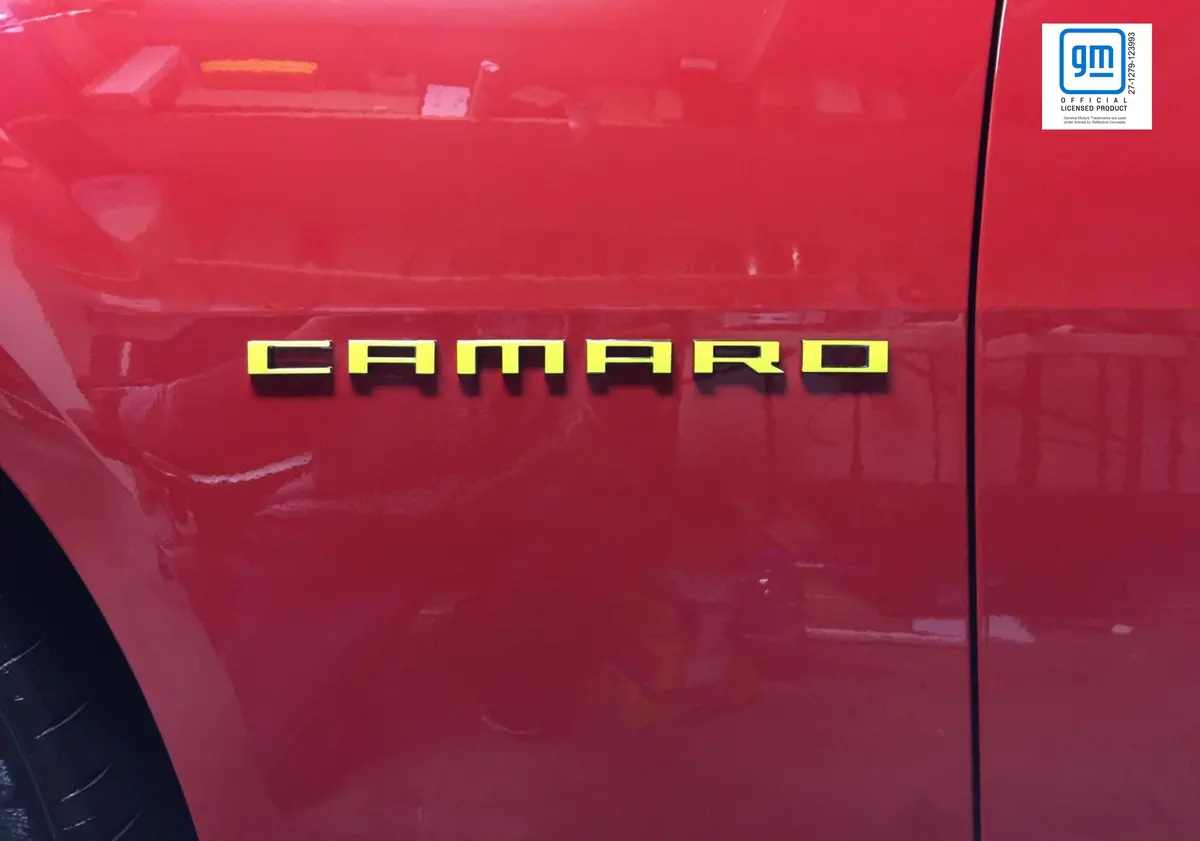 Fender Emblem Overlay Decal (Pair) - 2010-2015 Camaro 1