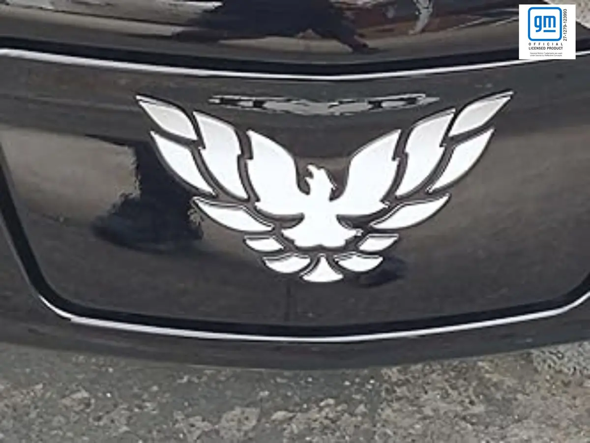 Front License Plate Cover Overlay Decal - 98-02 Firebird 1