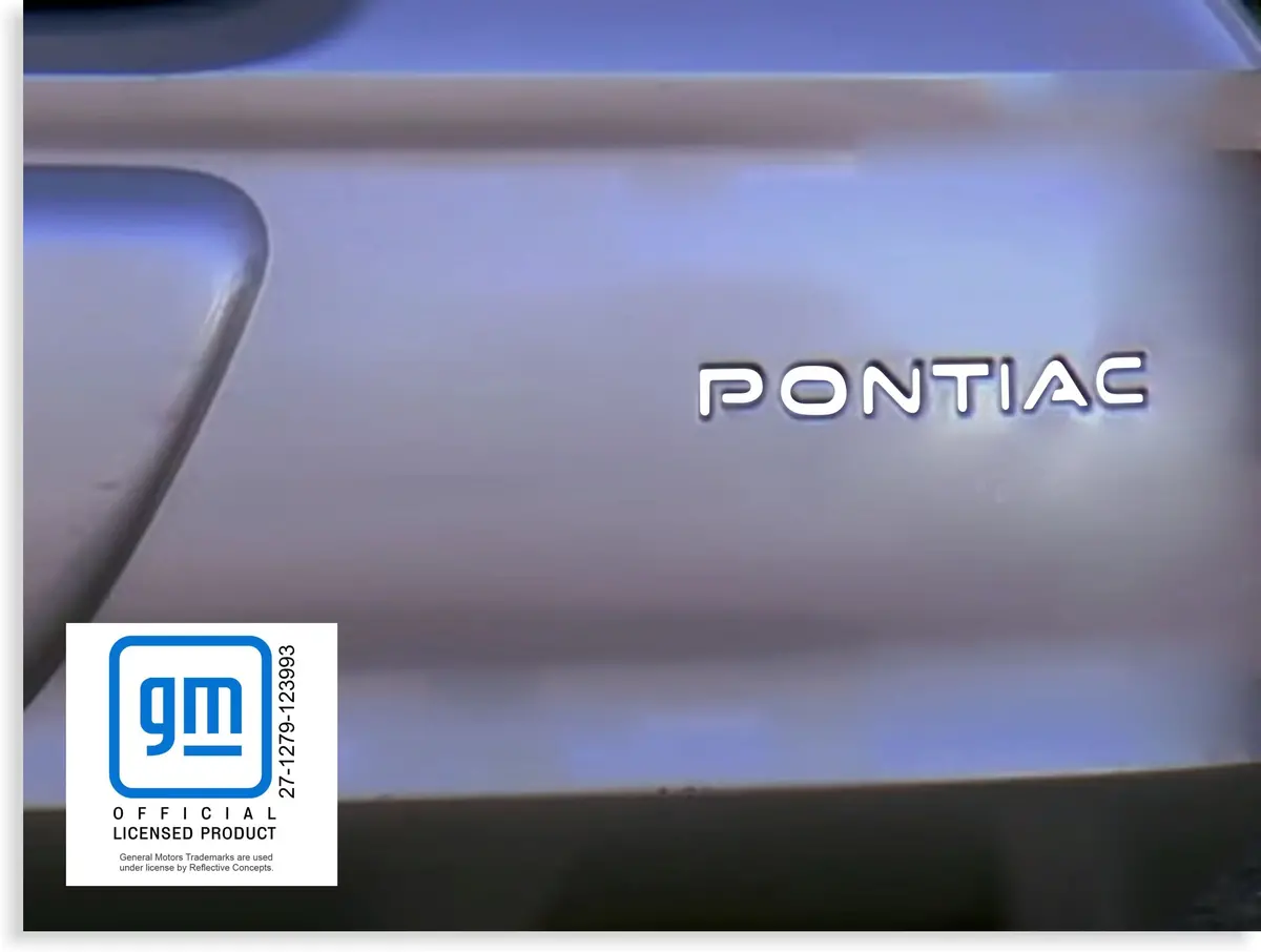 Rear Bumper Pontiac Lettering Inlay Decal - 00-03 Bonneville 1