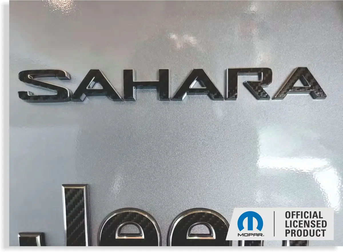 Sahara Fender Emblem Overlay Decals  - 2018-2024 Wrangler Jl Sahara 1