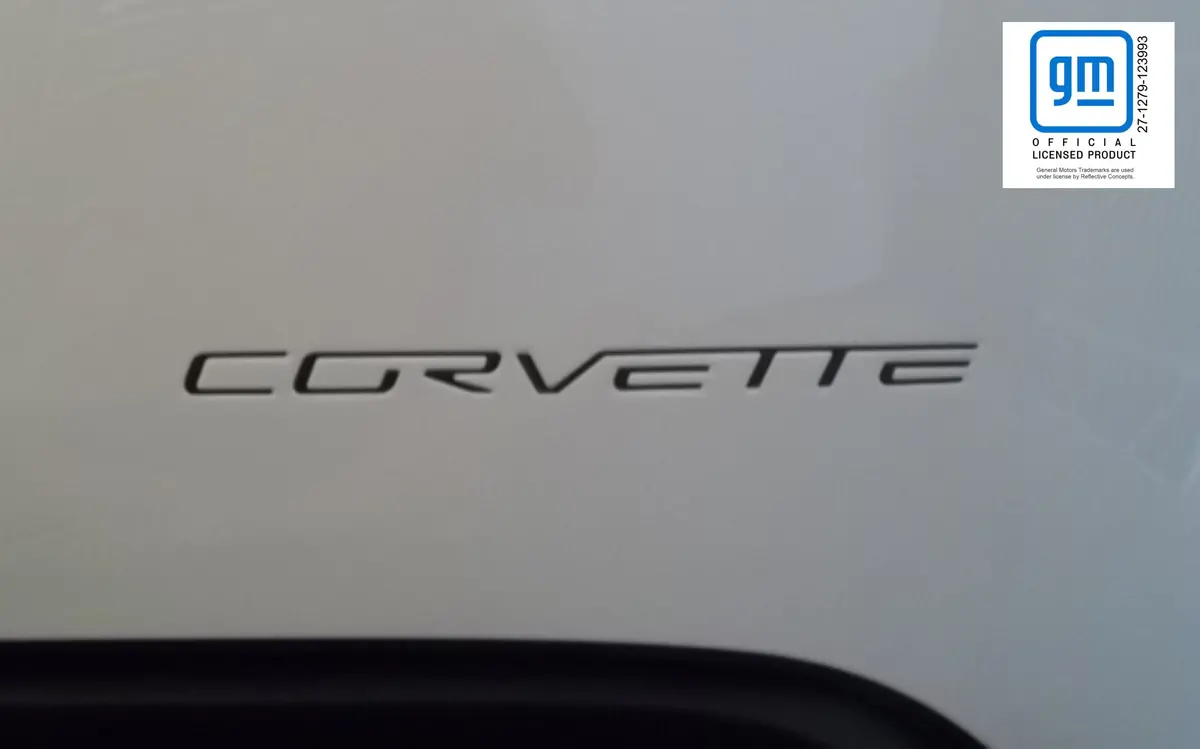 Rear Lettering Inlay Decal - C6 Corvette 05-13 1