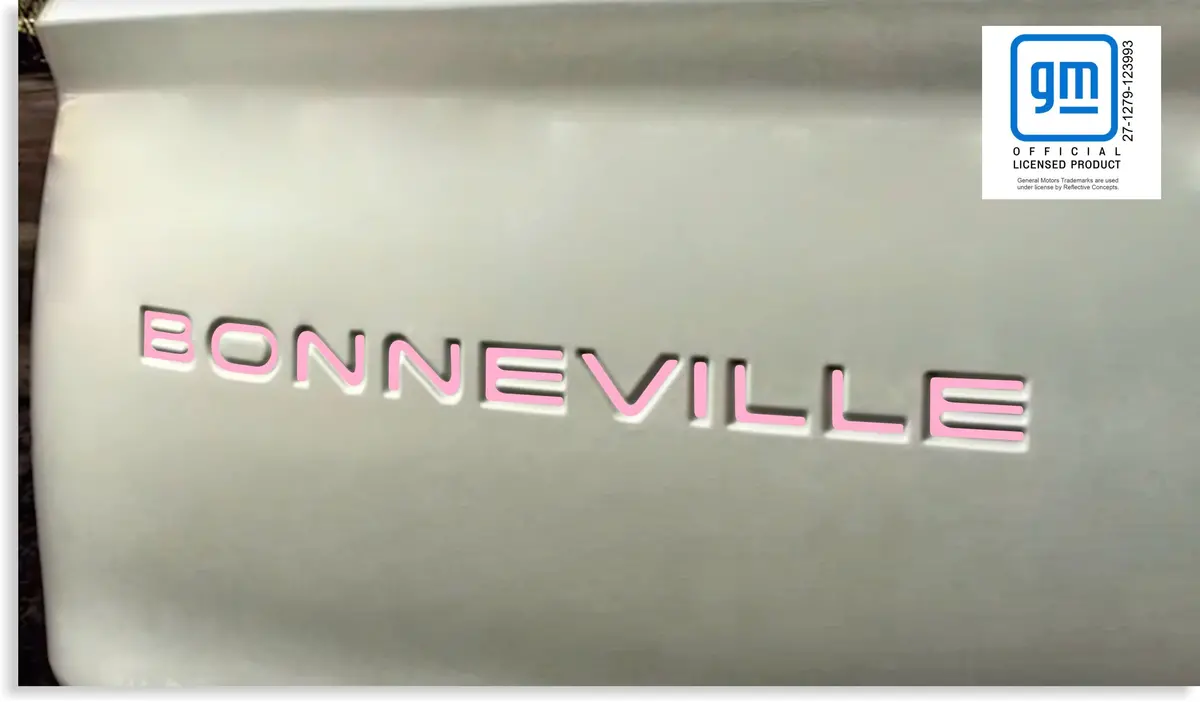 Rear Bumper Bonneville Lettering Inlay Decal - 00-03 Bonneville 1
