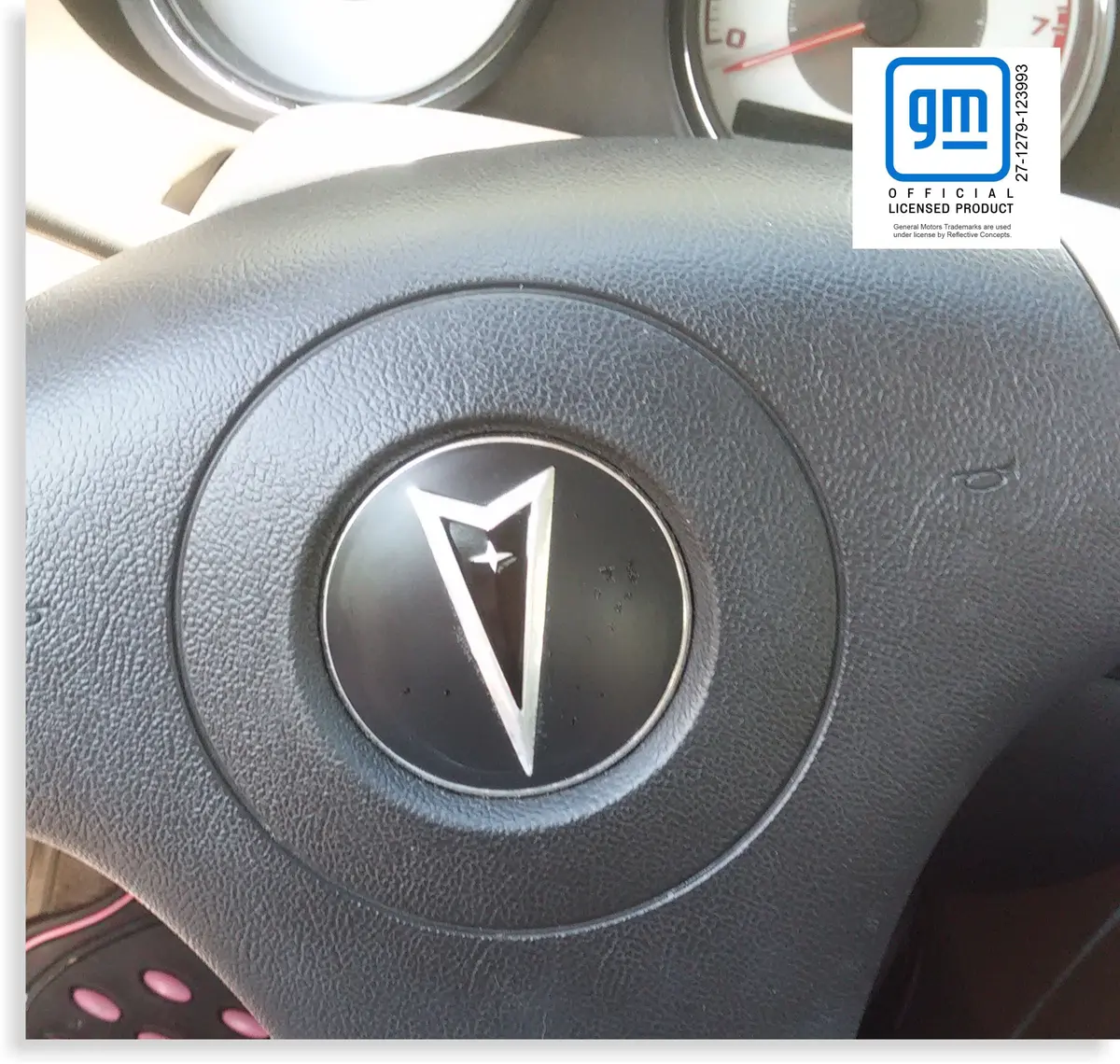 Steering Wheel Overlay Decal - Pontiac G5 1