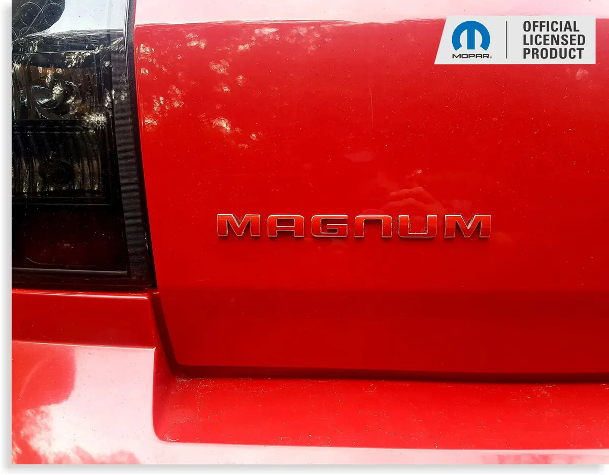 Magnum Lift Gate Emblem Overlay Decal  - 2005-2008 Magnum 1