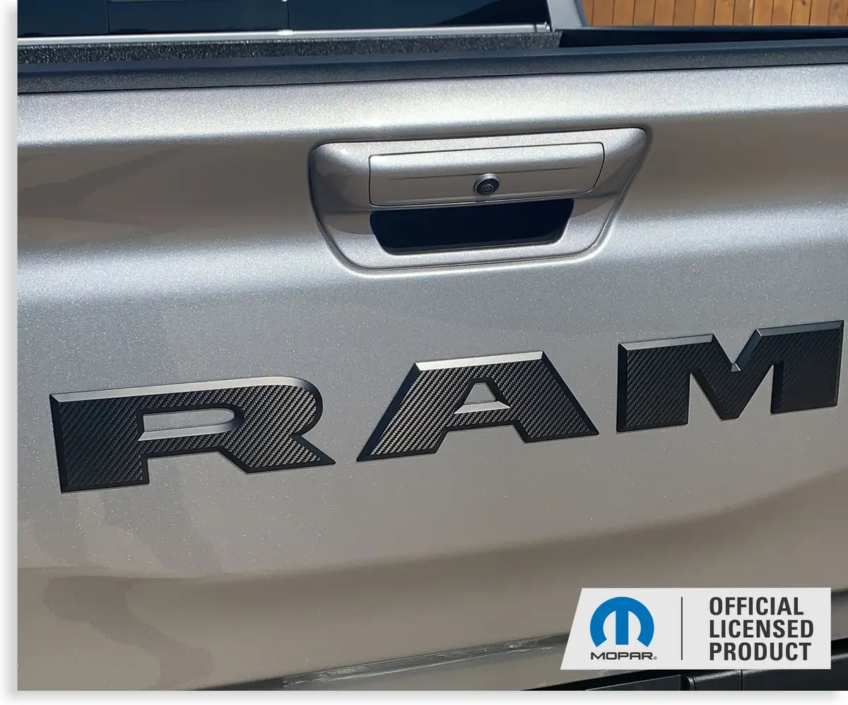 Ram Tailgate Emblem Overlay Decal   - 2025-2026 Ram 1500 1