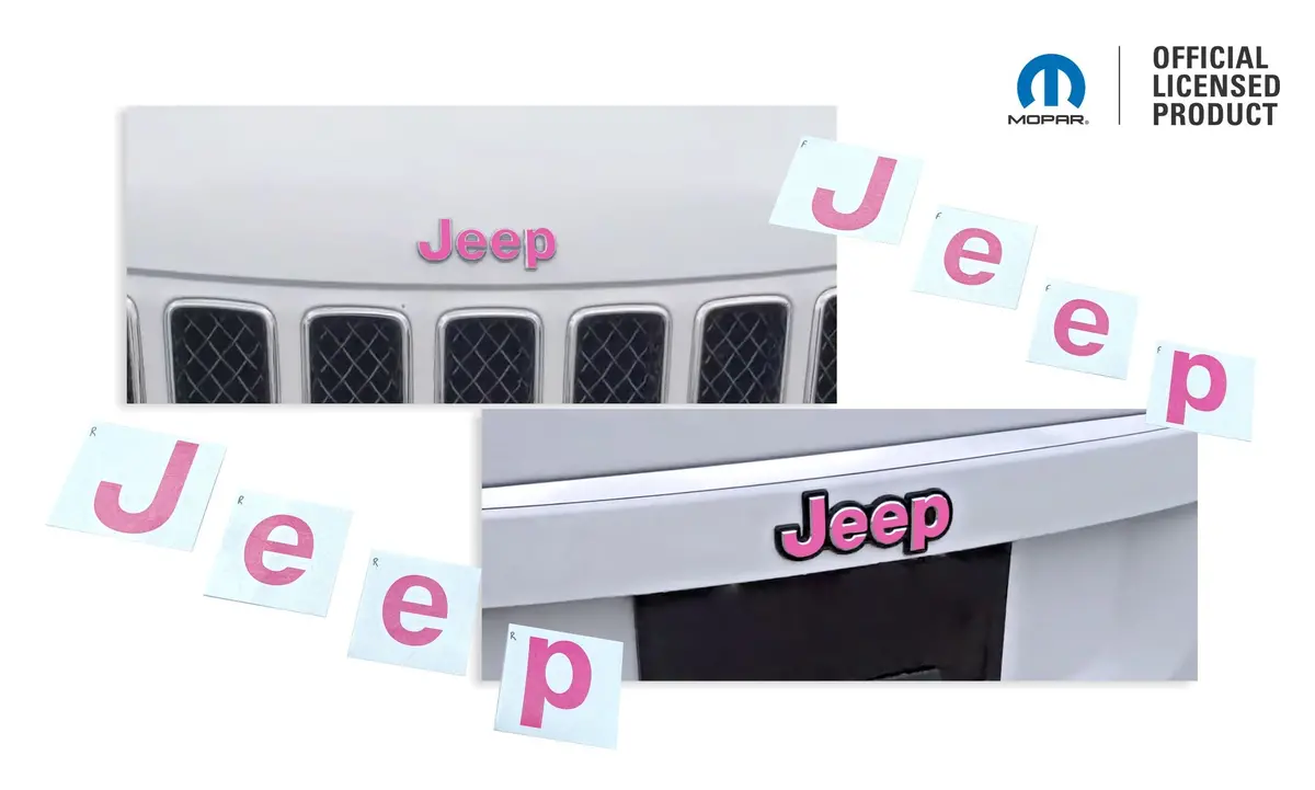 Jeep Emblem Overlay Decals   - Jeep Compass  Mk 2014-2017 1