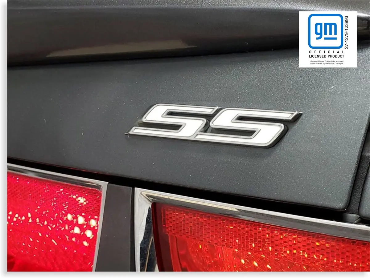 Ss Grille And Trunk Badge Overlay Decals - 2010-2015 Camaro Ss 1