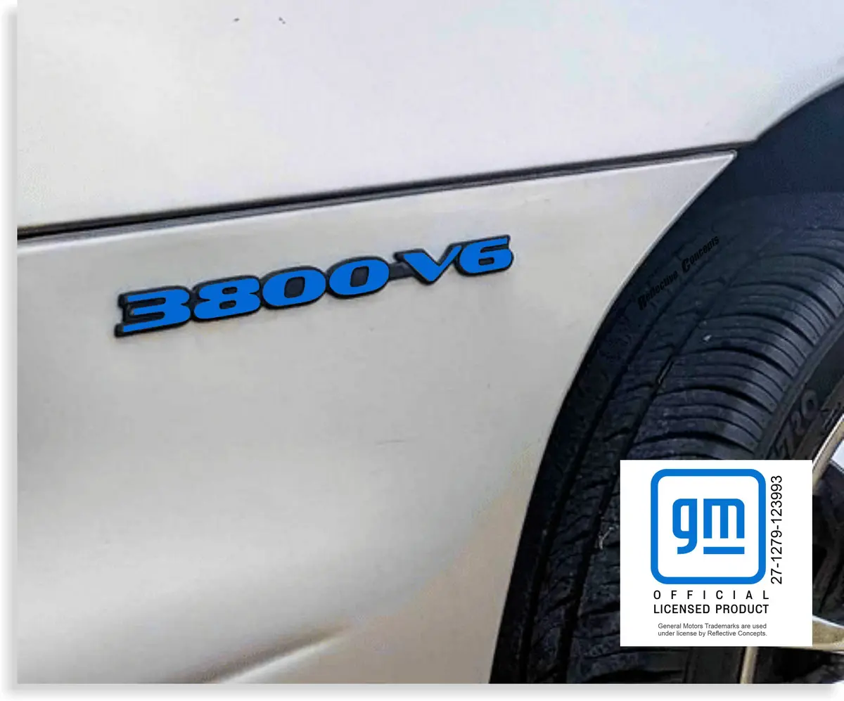 3800 V6 Badge Overlay Decal - 97-99 Grand Prix 1