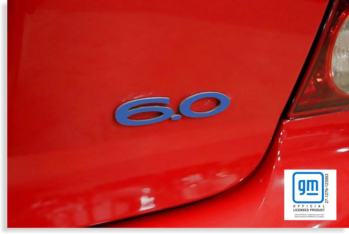 6.0 Emblem Overlay Decal - 05-06 Gto 1