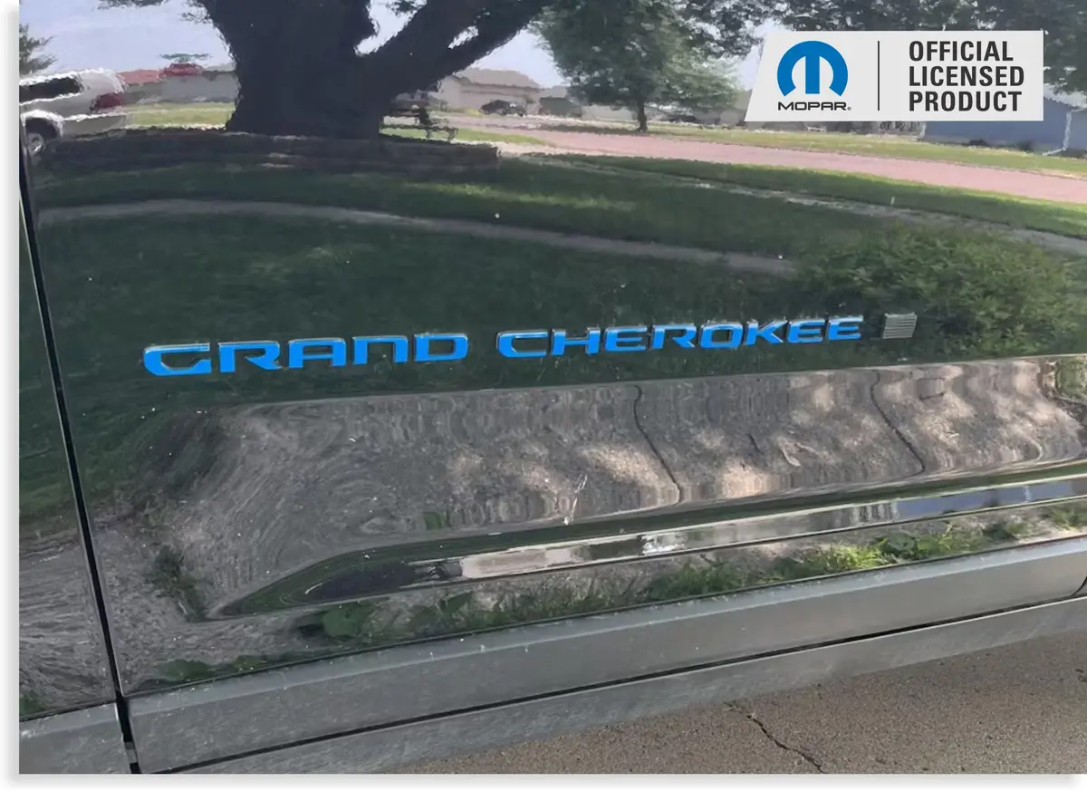 Door Emblem Overlay Decals  - 2021-2025 Grand Cherokee L 1