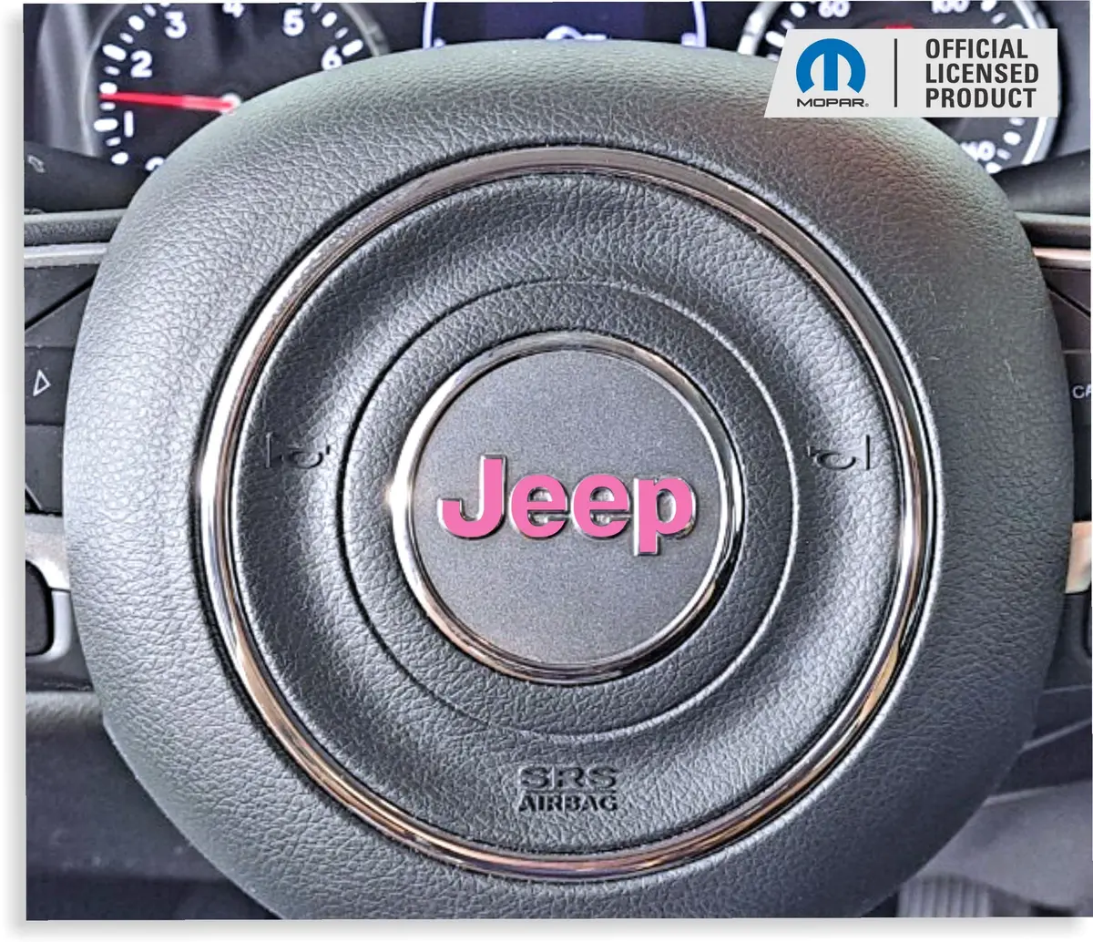 Steering Wheel Emblem Overlay Decal   - 15-23 Renegade 1