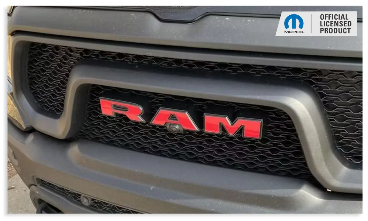 Ram Grille Emblem Overlay Decal   - 2019-2024 Ram 1500 Rebel 1