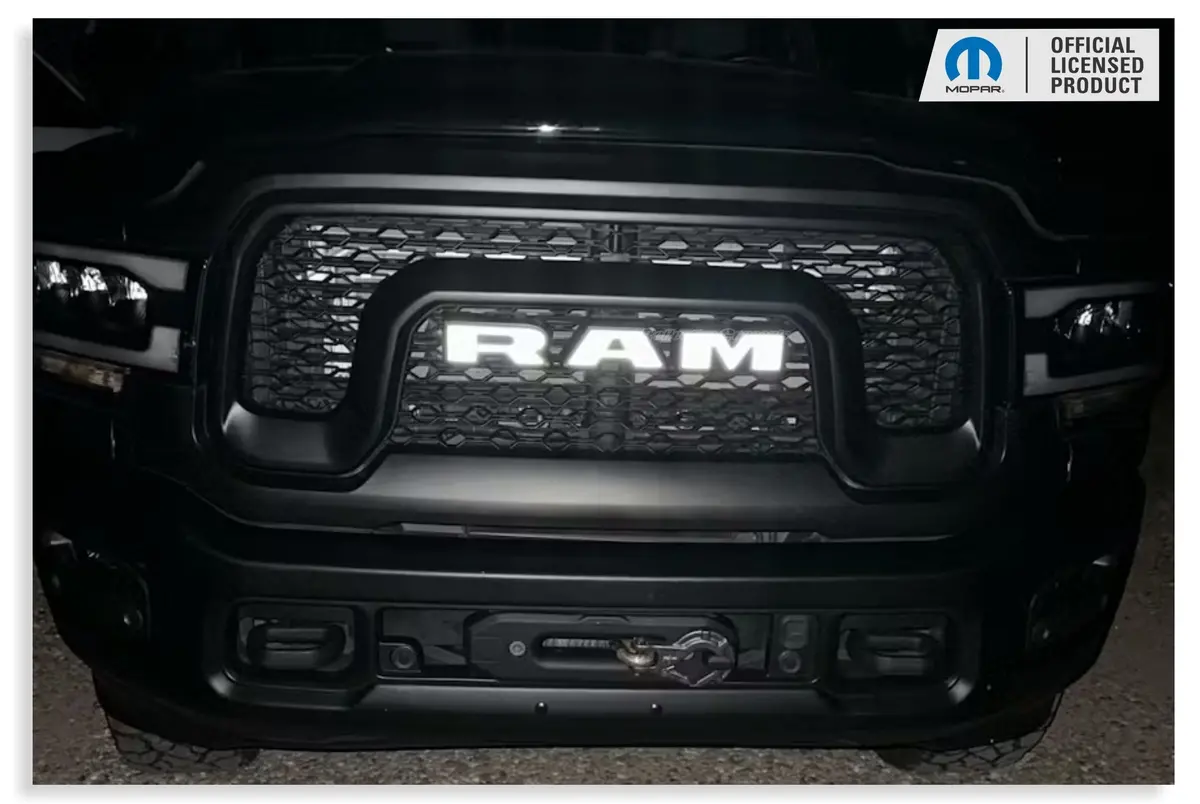 Ram Grille Emblem Overlay Decal   - 2019-2024 Ram 2500 Power Wagon 1