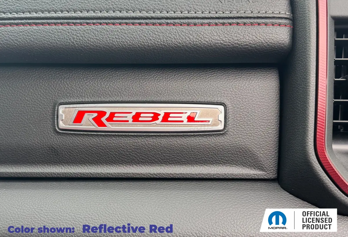 Rebel Glove Box Inlay Decal  - 2019-2025 Ram 1500 Rebel 1