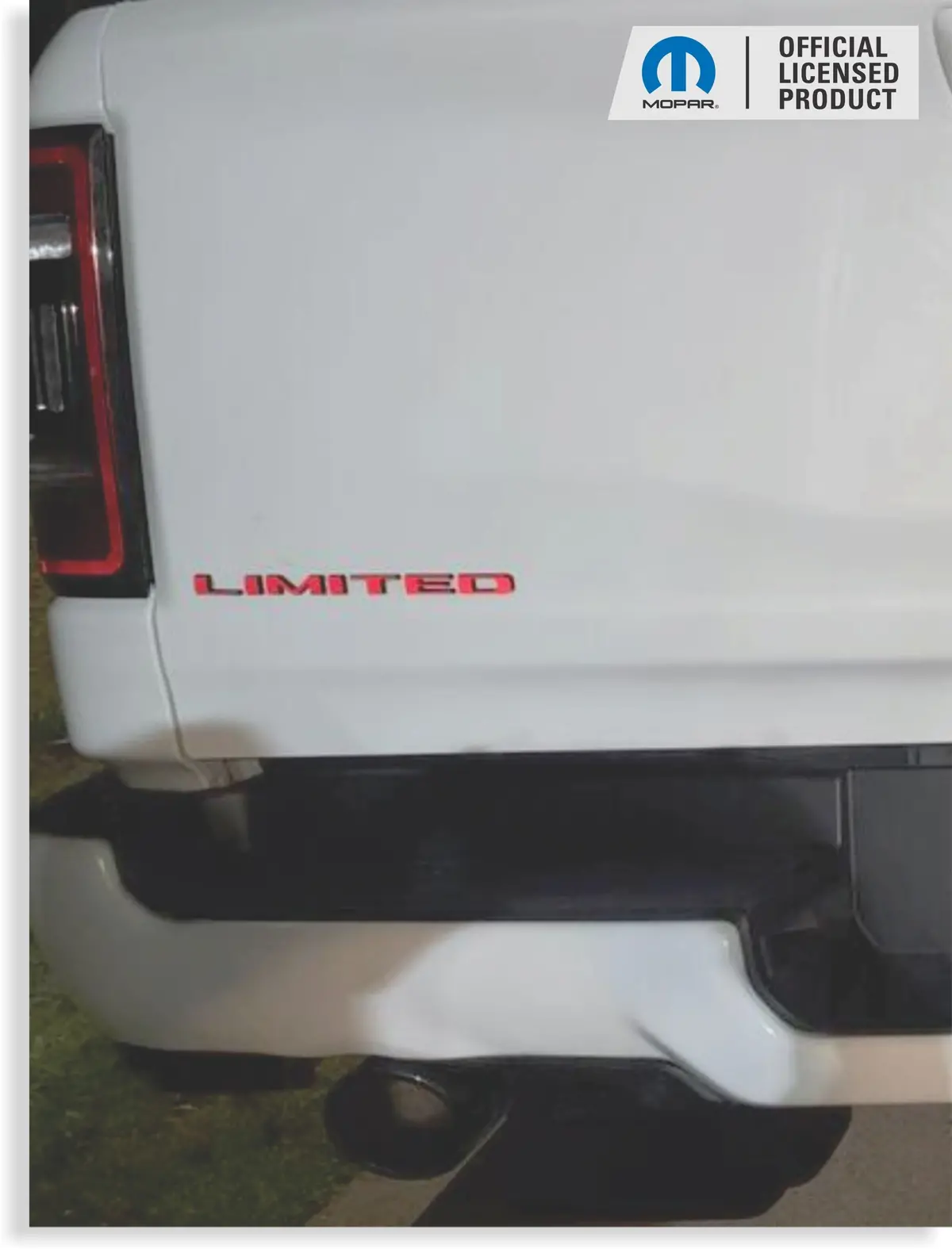 Limited Tailgate Emblem Overlay Decal - 2019-2026 Ram Limited 1500 1