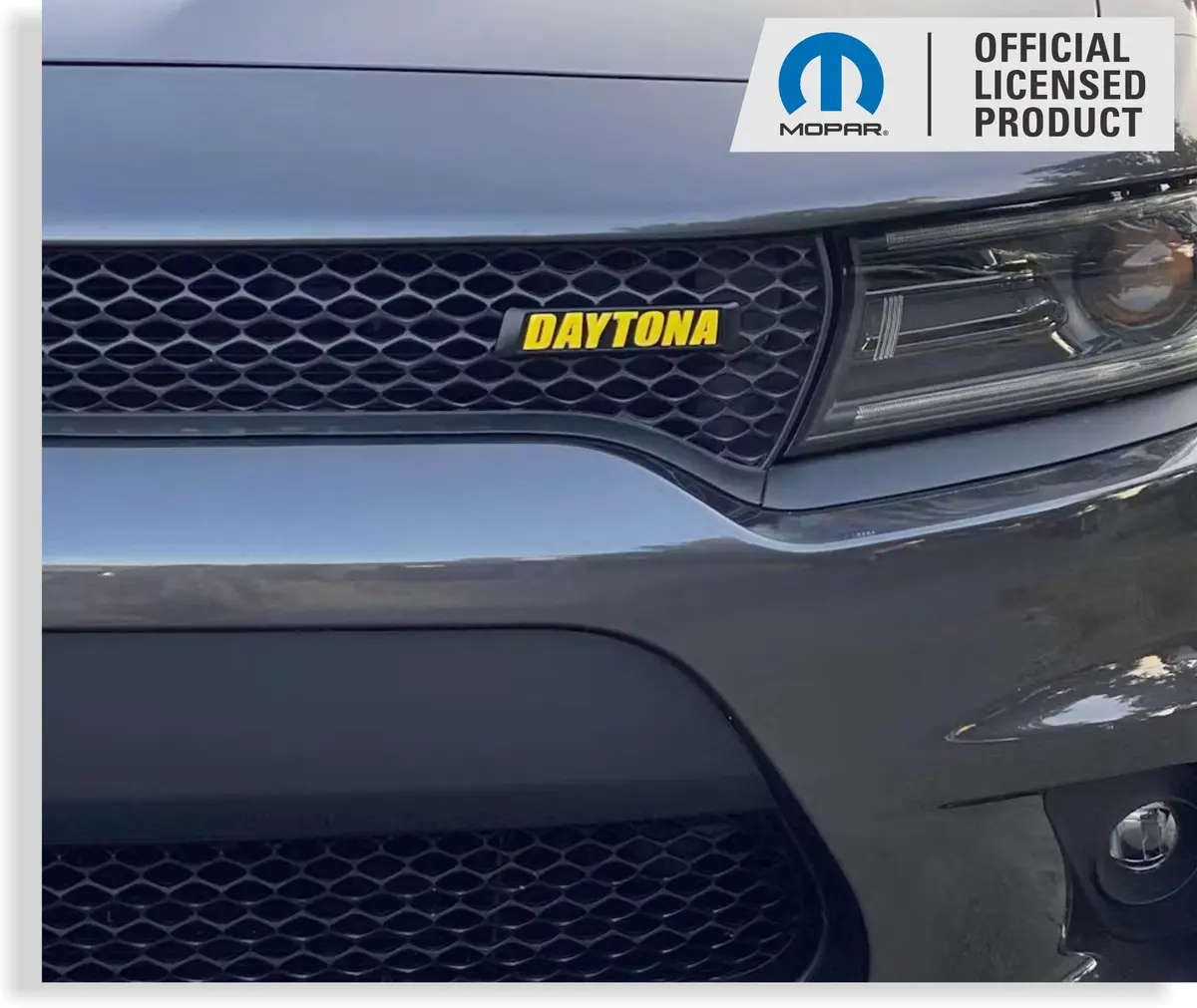 Daytona Grille Emblem Overlay Decal   - 17-23 Charger Daytona 1