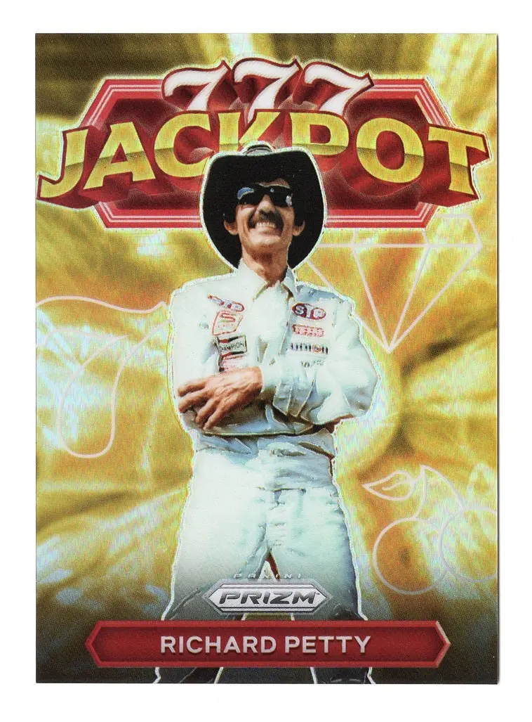 Richard Petty 2023 Panini Prizm Racing 777 Jackpot Rare Prizm Ssp Insert Nascar Trading Card 1