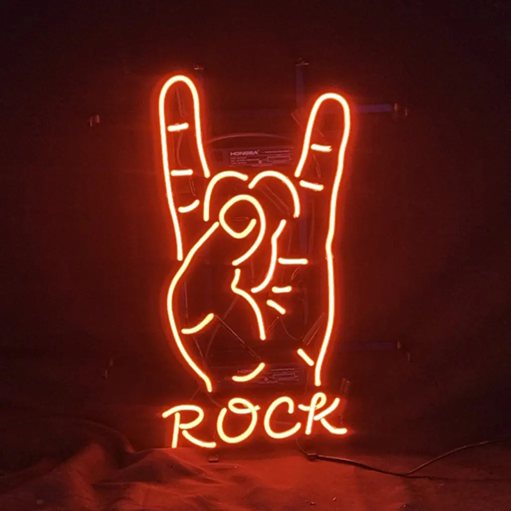 Rock Hand Neon Light Sign 1