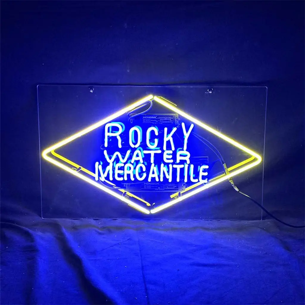 Rocky Water Mercantile Neon Sign Light 1