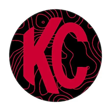 Kc Hilites Pro6 / Titan Gravity Light Cover Topo Overlays (Pair) - Universal 14