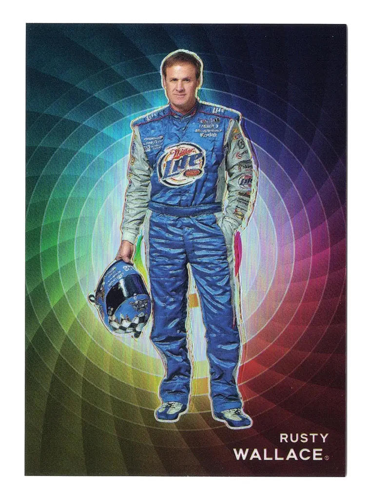 Rusty Wallace 2023 Panini Prizm Racing Color Wheel (Case Hit Rare Ssp) Nascar Insert Trading Card 1