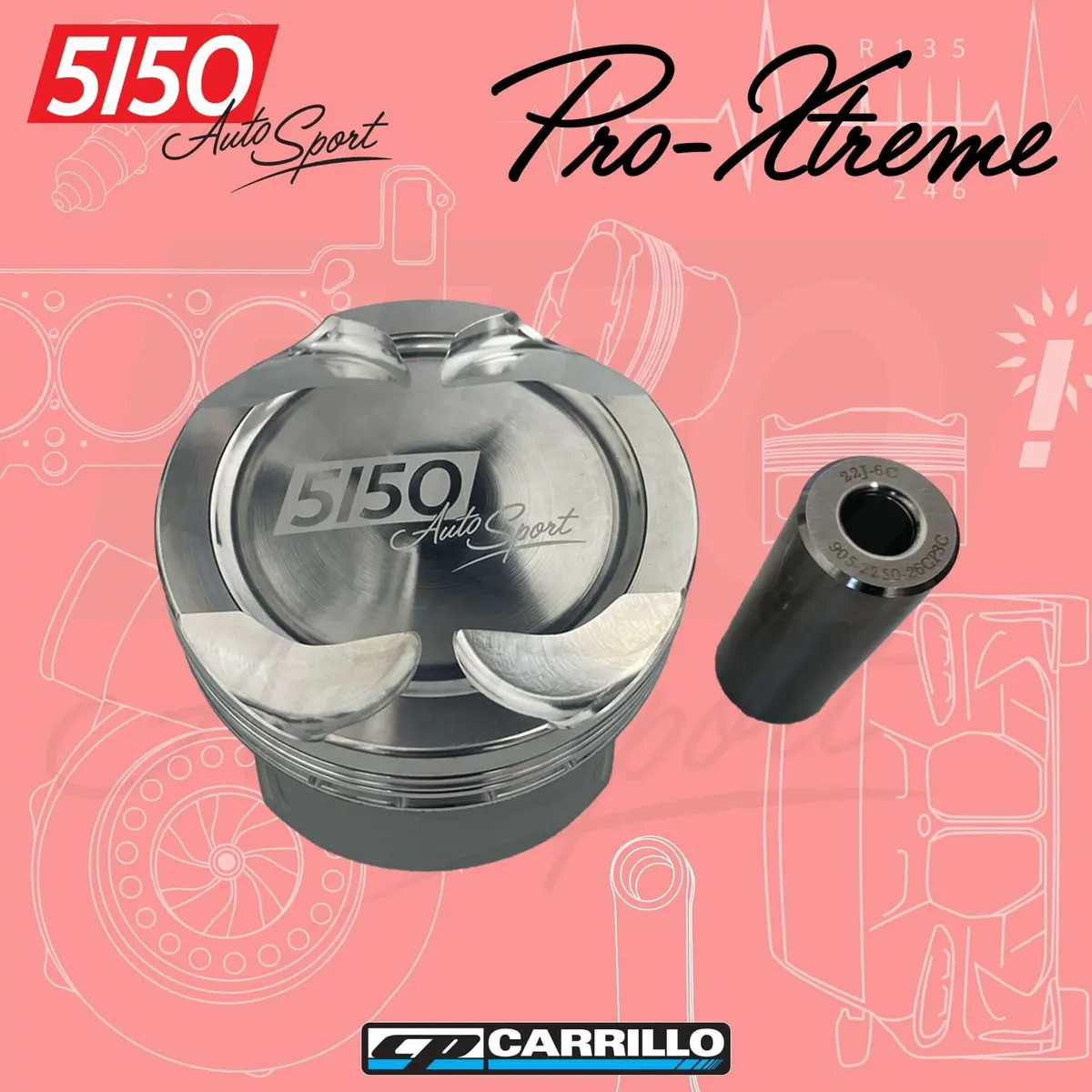 Cp Forged Piston Set, Bmw S54 Pro-Xtreme 1