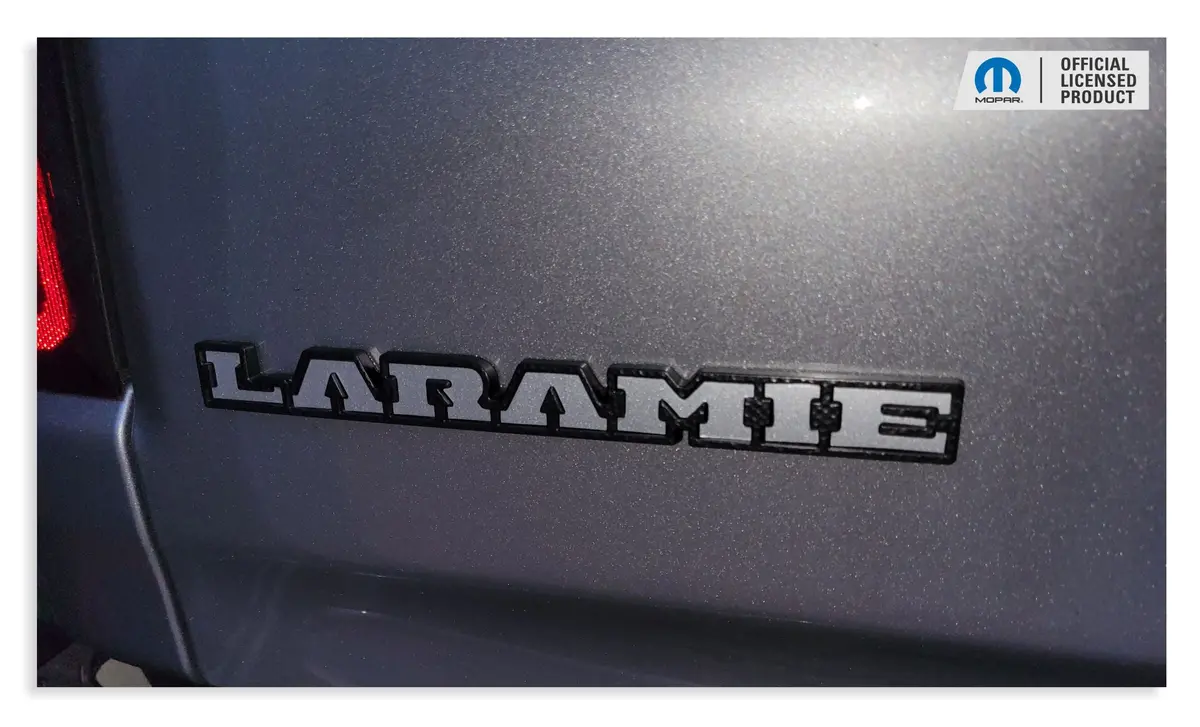 Laramie Tailgate Emblem Inlay Decal - 2019-2026 Ram Laramie 2500 3500 1