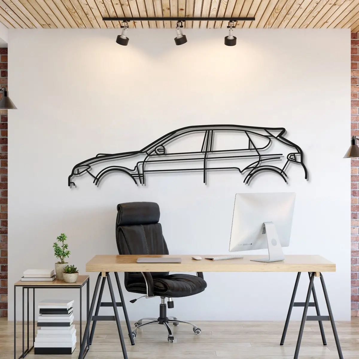 Impreza Wrx Sti Gr Metal Car Wall Art - Mt0994 1