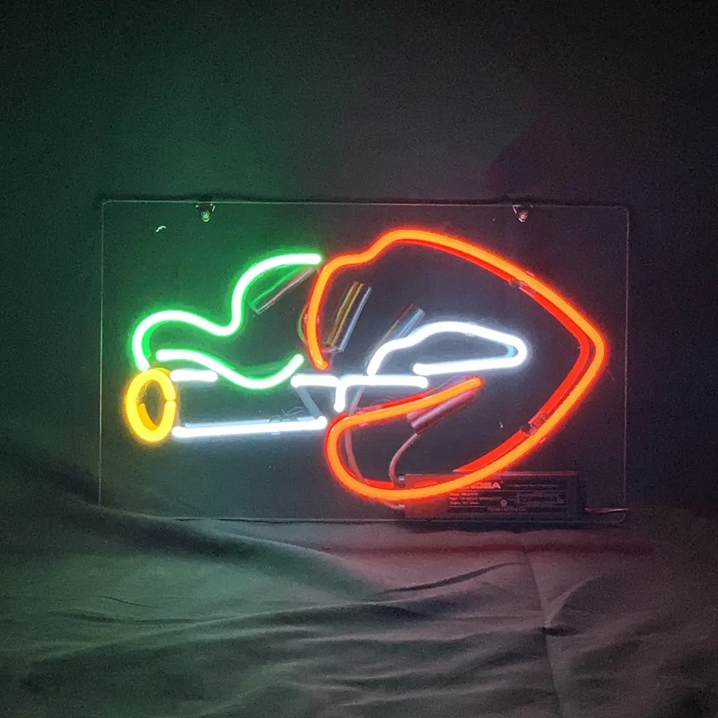 Sexy Smoking Red Lips Neon Light Sign 1