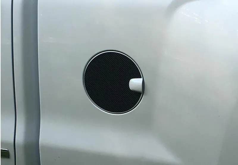 Carbon Fiber Fuel Door Overlay Decal - 14-18 Silverado 1