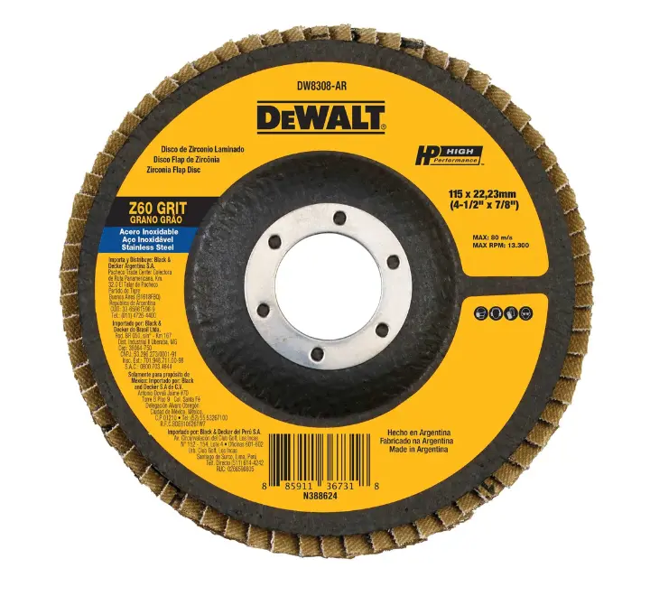 Disco Desbaste Laminado 4-1/2" Z40 | Dewalt 1