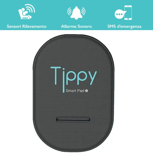 604610 Cuscino Antiabbandono Bimbi In Auto Tippy - Avviso Sonoro E Sms 1