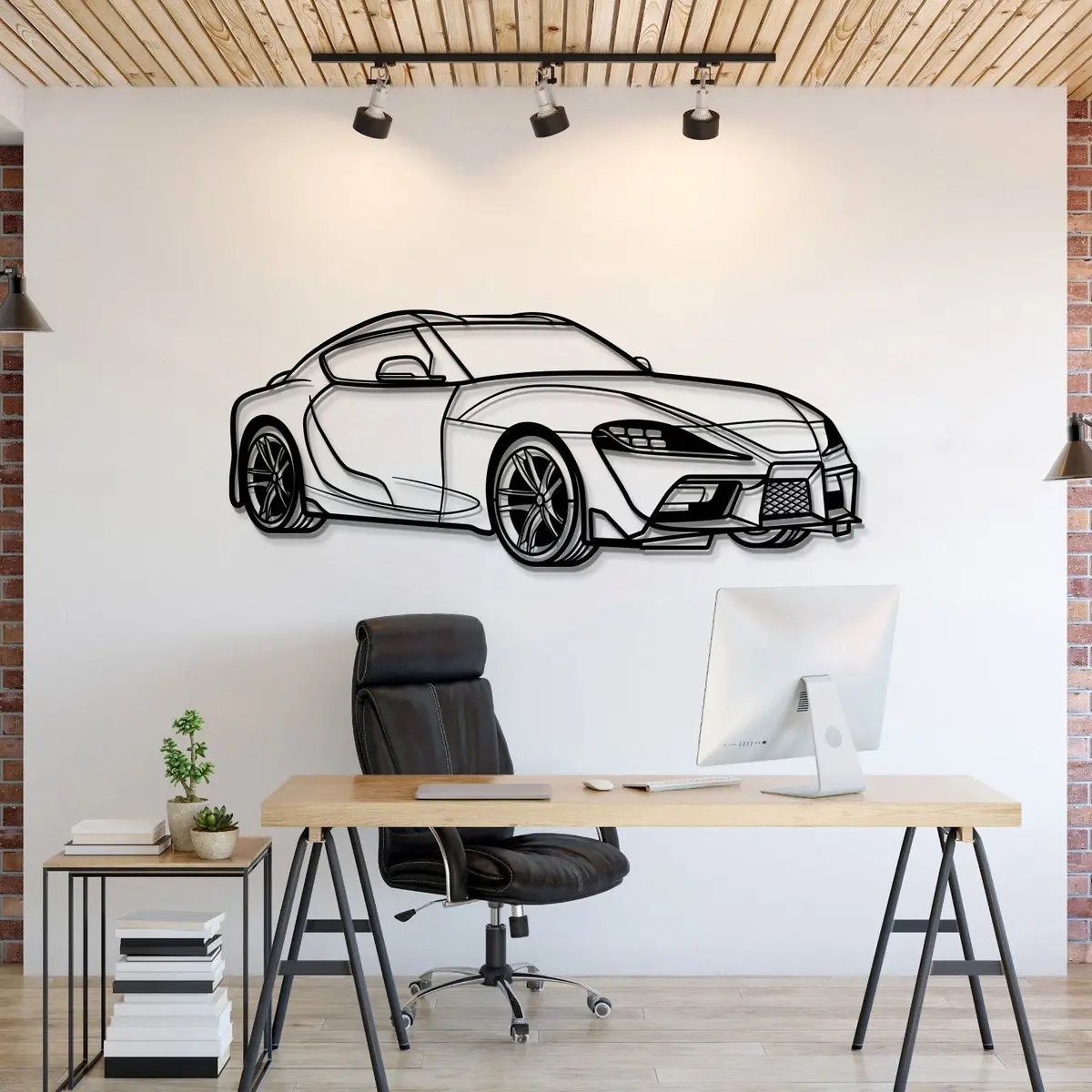 Supra Mk5 Perspective Metal Car Wall Art  - Mt1137 1