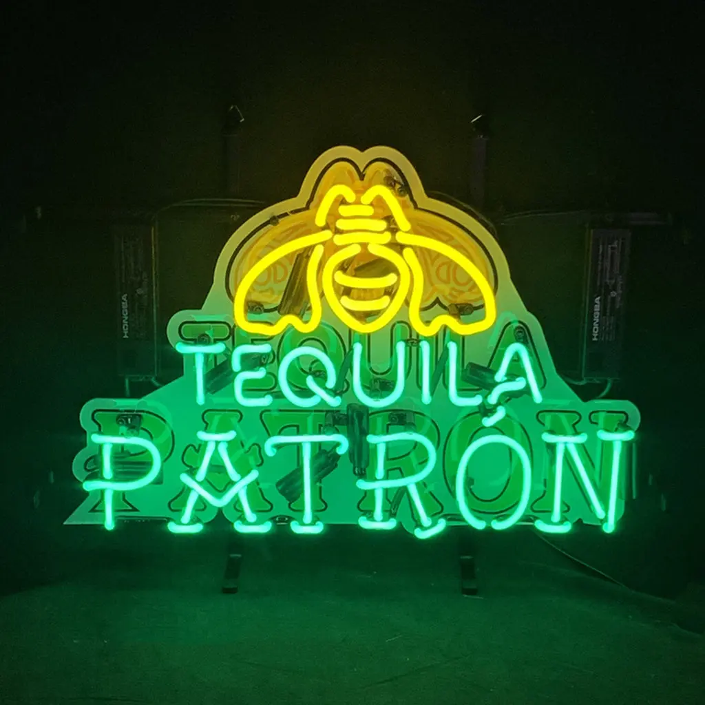 Tequila Patron With Acrylic Logo Neon Signs 1