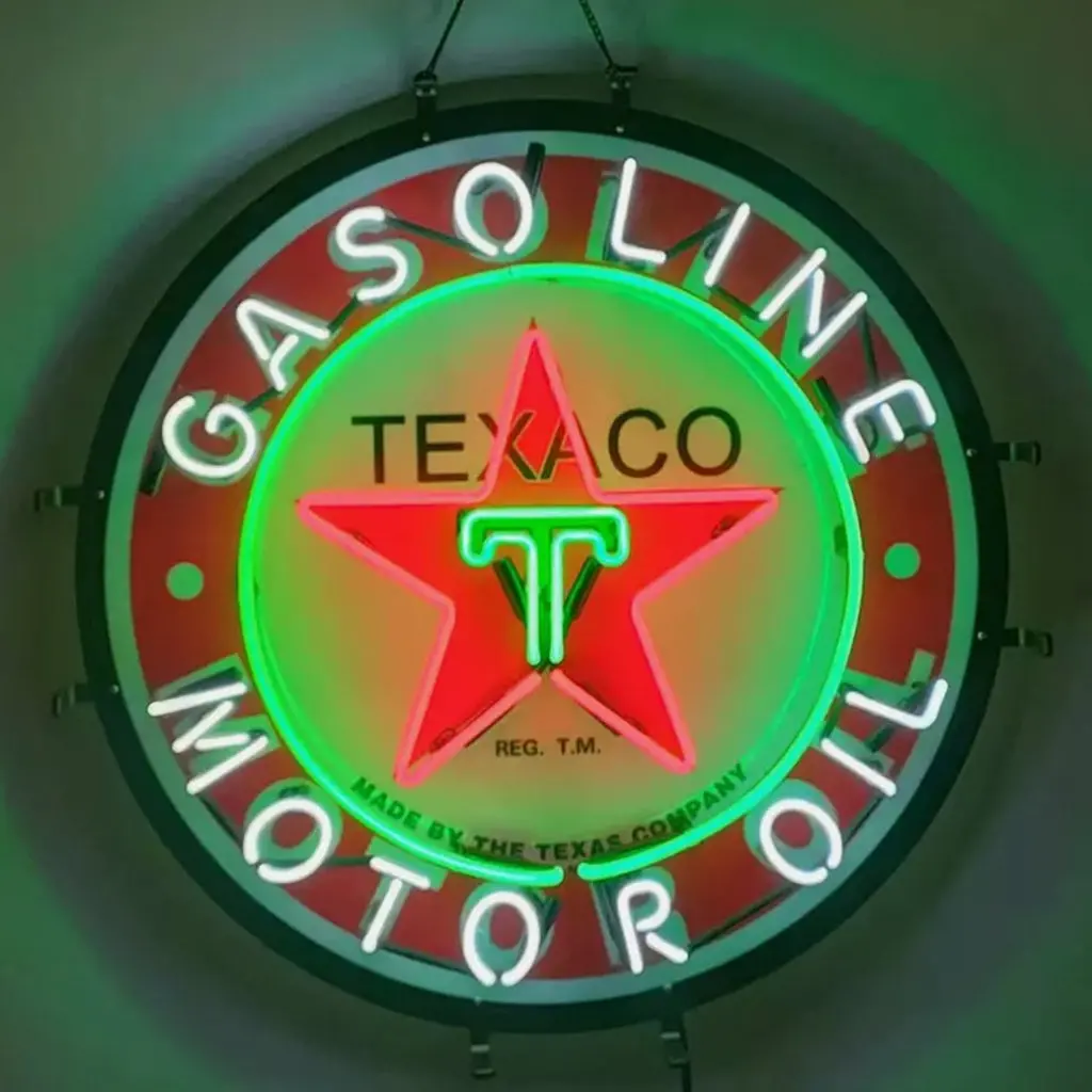 Texaco Gasoline Motor Oil Neon Signs 1