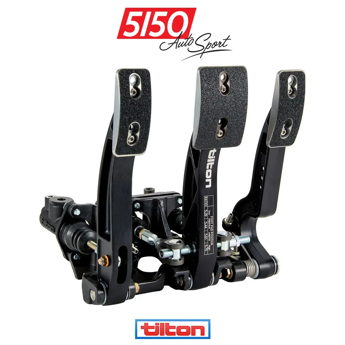 Tilton Engineering 800-Series 3-Pedal Floor Mount Assembly 1