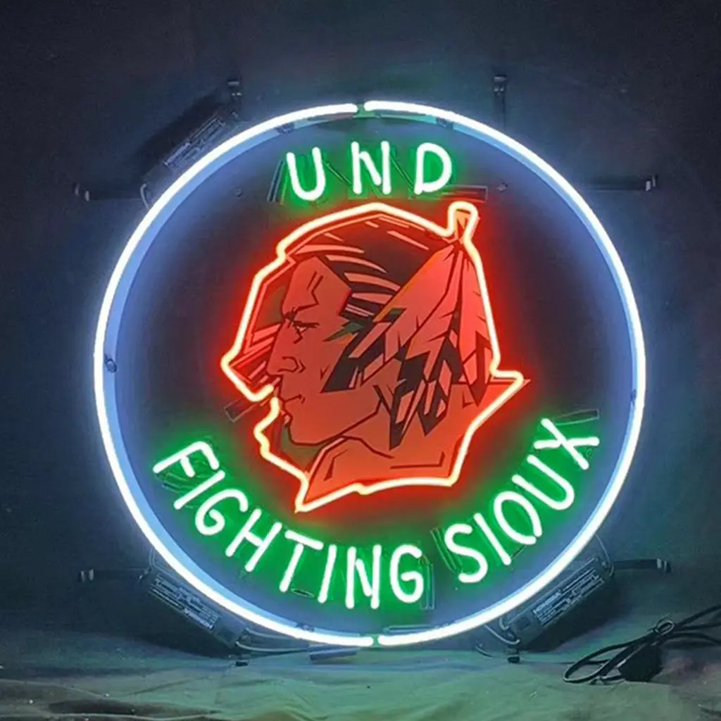 Und Fighting Sioux Neon Signs Light 1