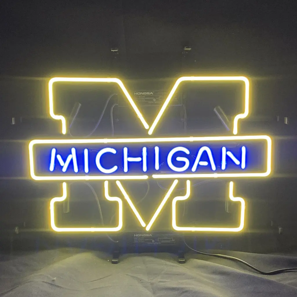 University Of Michigan Logo Neon Signs 1
