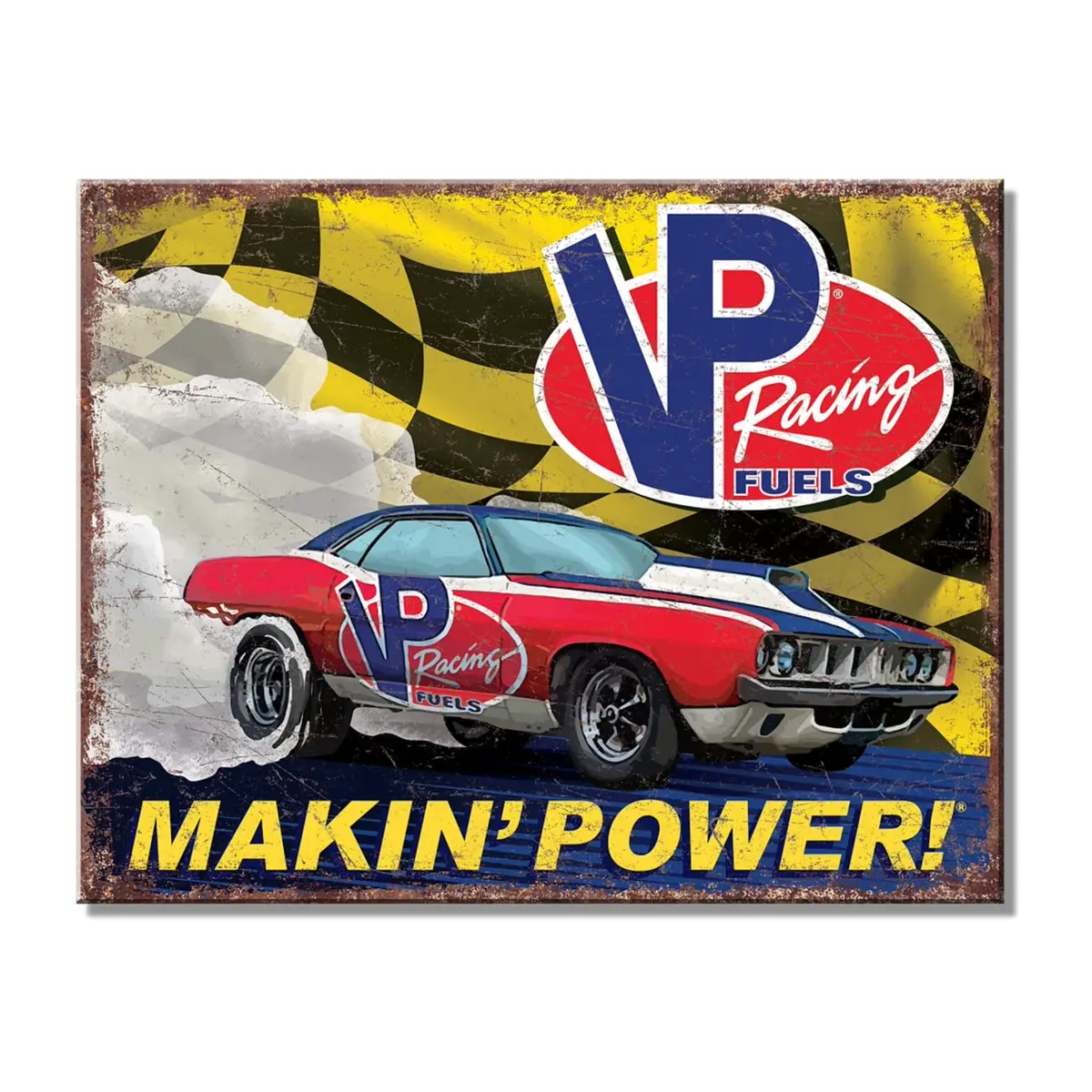 Vp Racing Car Tin Sign - Nostalgic Vintage (Metal Sign) 1