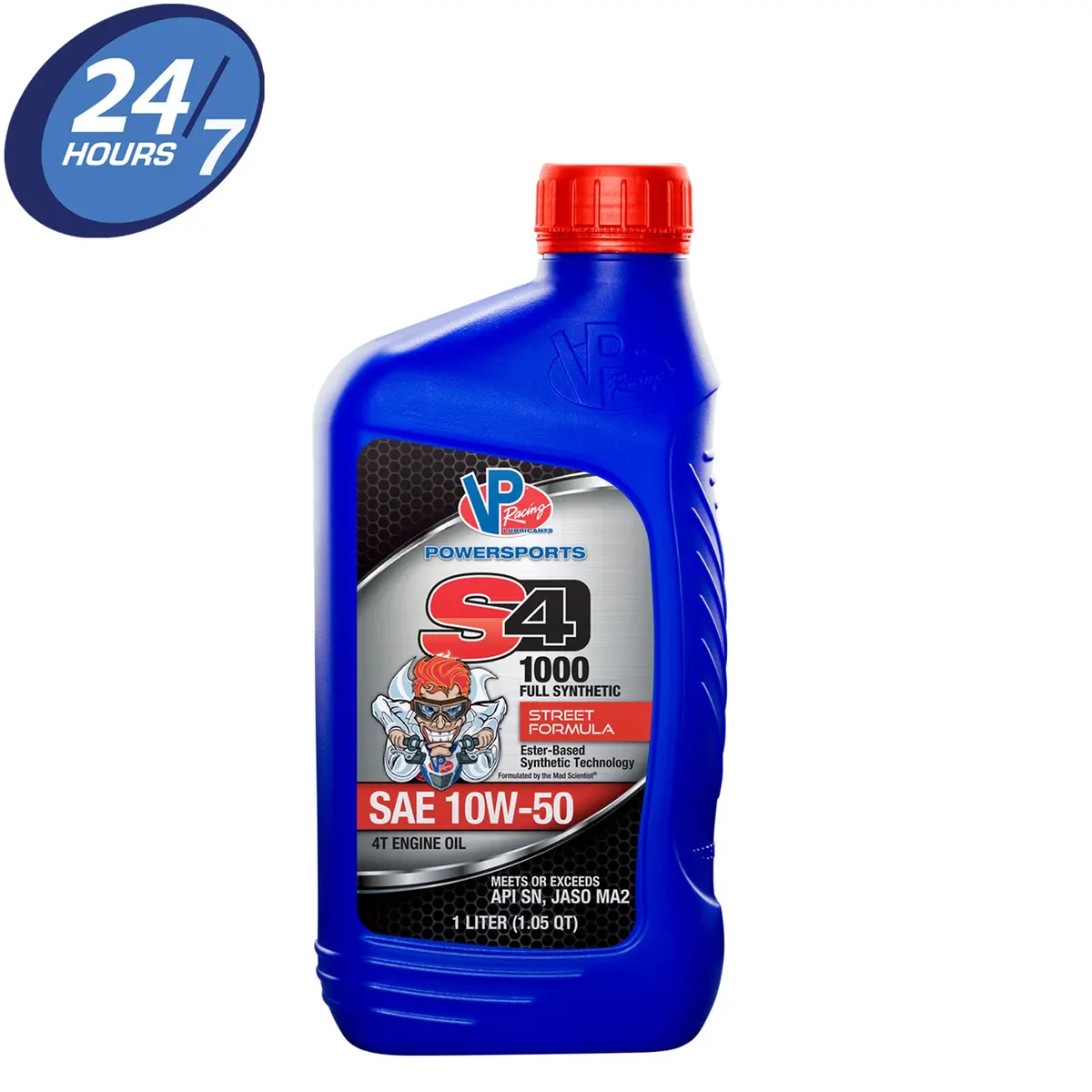 Vp S4 1000 Four Stroke Engine Oil – Full Synthetic Street Formula Sae 10W-50 1