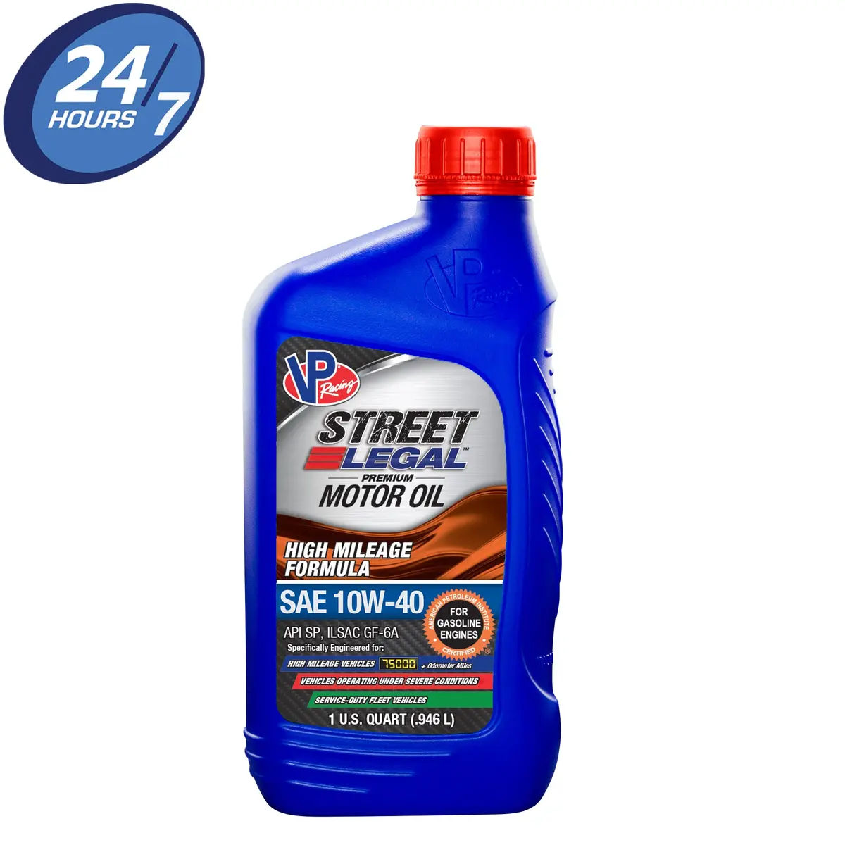Vp Street Legal™ High Mileage Formula Motor Oil Sae 10W-40 1