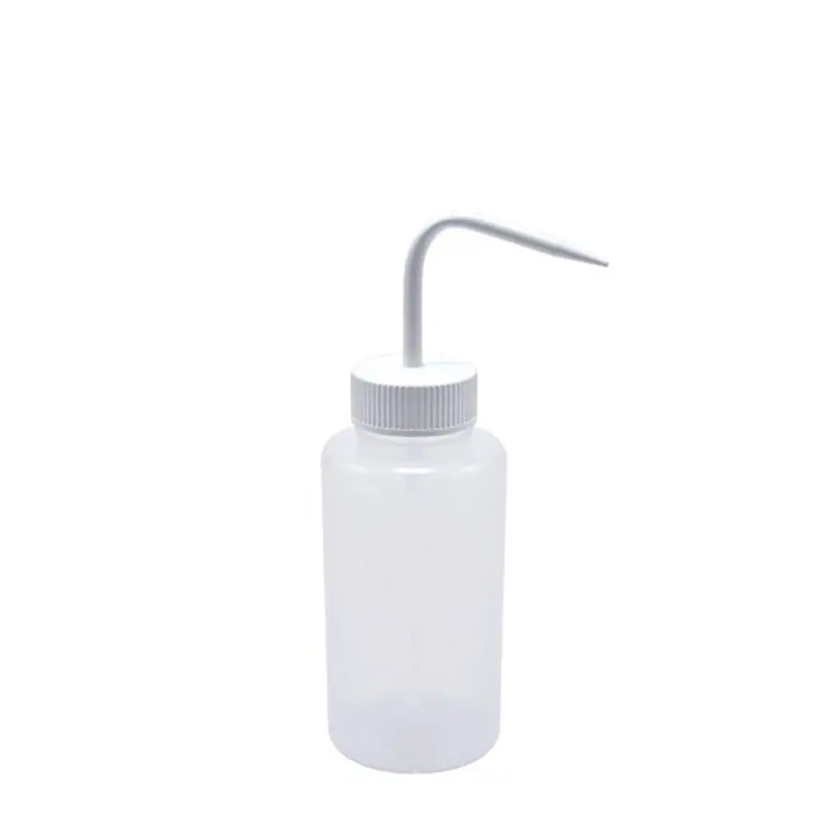 Wash Bottle, Wide Neck, Square Shoulder White Closure - 500Ml 1