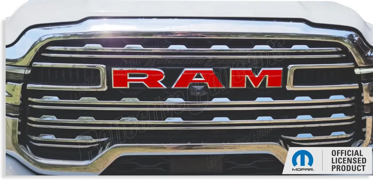 Ram Grille Emblem Overlay Decal   - 2025-2026 Ram 2500, 3500 1