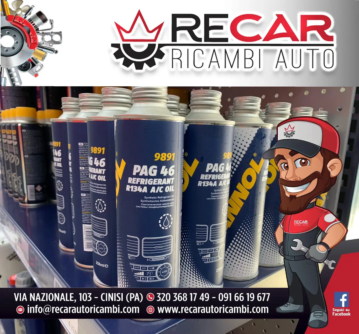 Pag 46 Refrigerant R134a A/C Oil 9891 Mannol 1