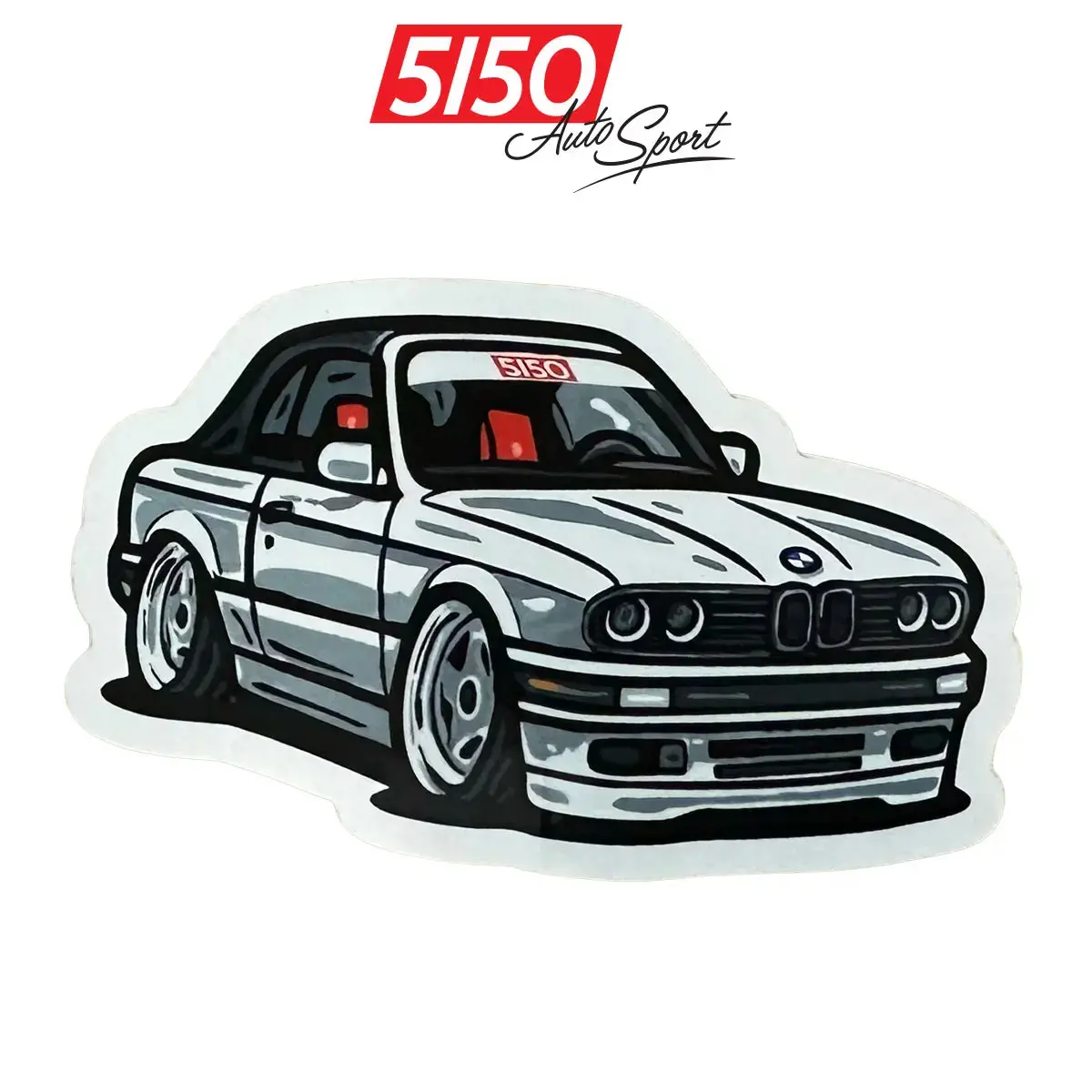 5150 E30 Sticker - White 1