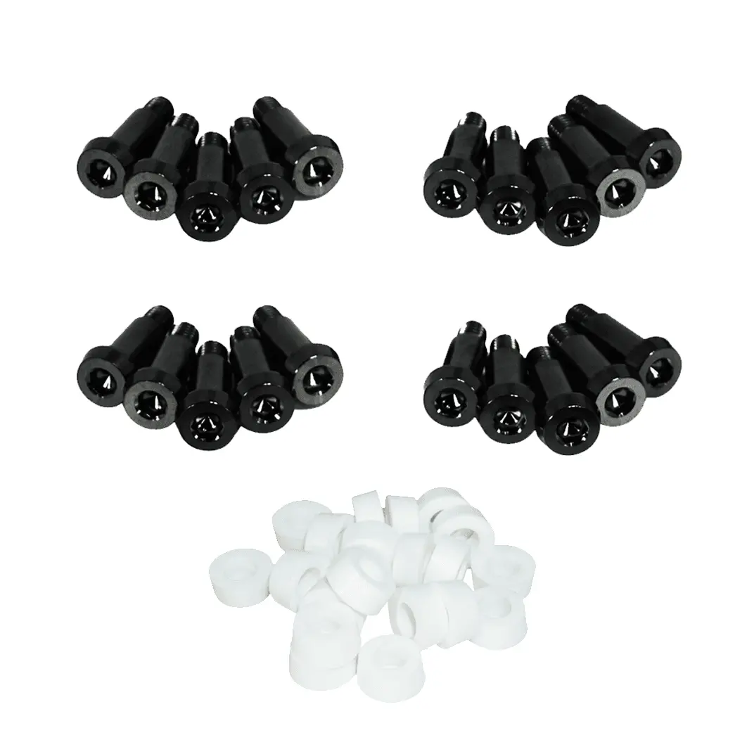 Zspec Shoulder-Bolt Timing Covers Fastener Kit For '84-89 Nissan 300Zx Z31, Titanium 29