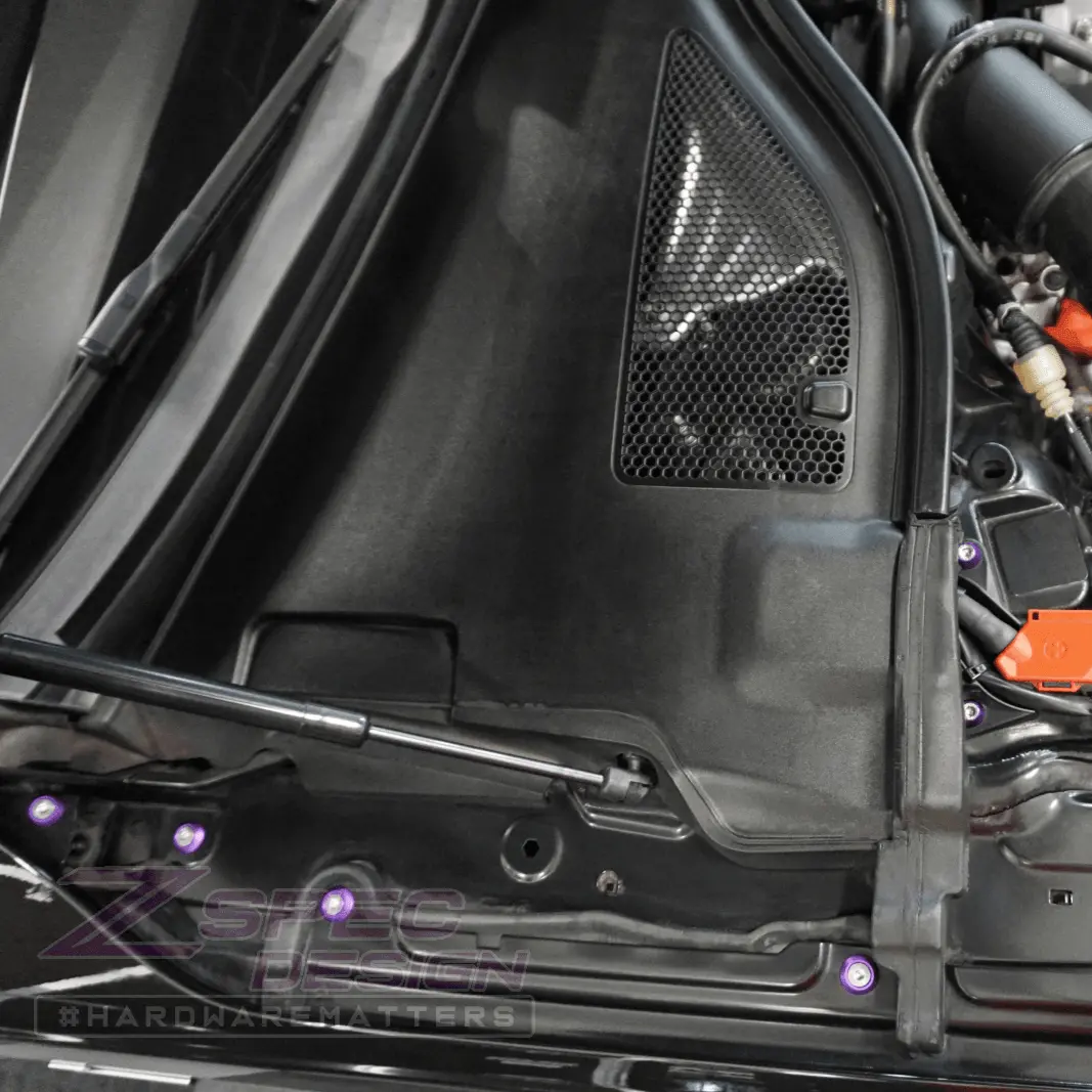 Zspec Stage-1 Dress Up Bolts® Fastener Kit For '12-18 Audi A7 4G8 3.0L, Stainless & Billet 11